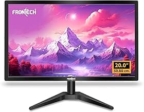FRONTECH 20 Inch (50.8 cm), LED, HD 1600 x 900, 60Hz, Black, 16.7M Colors, Wall Mountable, Slim & Stylish Design, HDMI, VGA, Built-in Power Supply Monitor (MON-0054)