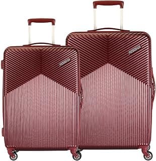 American Tourister Georgia Red Hardsided Luggage 2PC Set Polycarbonate (55+69)