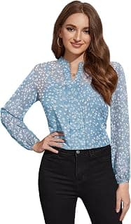 Toochki Women's Georgette Floral Straight Western Top | Winter Tops | Western | Latest Woman Tunic | Trendy