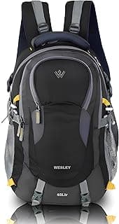 Wesley Spartan Unisex Travel Hiking Laptop Bag fits Upto 17.3 inch with Raincover and Internal Organiser Backpack Rucksack College Backpack