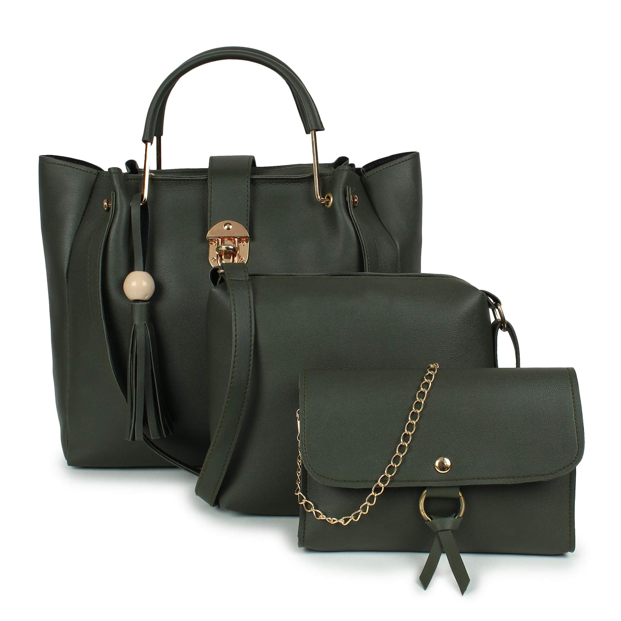 DANIEL CLARK Women's Stylish Handbags Combo (Set of 3)