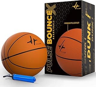 PULSEIT PulseITBounceX Size 7 Professional Basketball for Indoor & Outdoor Games, Training | Perfect for Kids, Adults, Athletes & Basketball Ideal for All Court Surfaces (Orange)