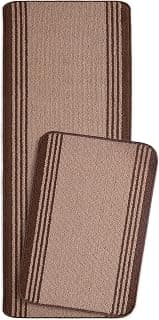SARAL Home Multiuse Combo Pack of 2Pc | Polyester Door Mat 40x60 & Runner Floor Mat 40x120| Anti-Skid | Quick Drying | Soft Water Absorbent | Home, Bathroom, Kitchen, Bedroom | Modern Design
