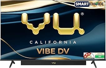 Vu Smartchoice 139cm (55 inches) Vibe Series 4K QLED Smart Google TV 55VIBE-DV 2025