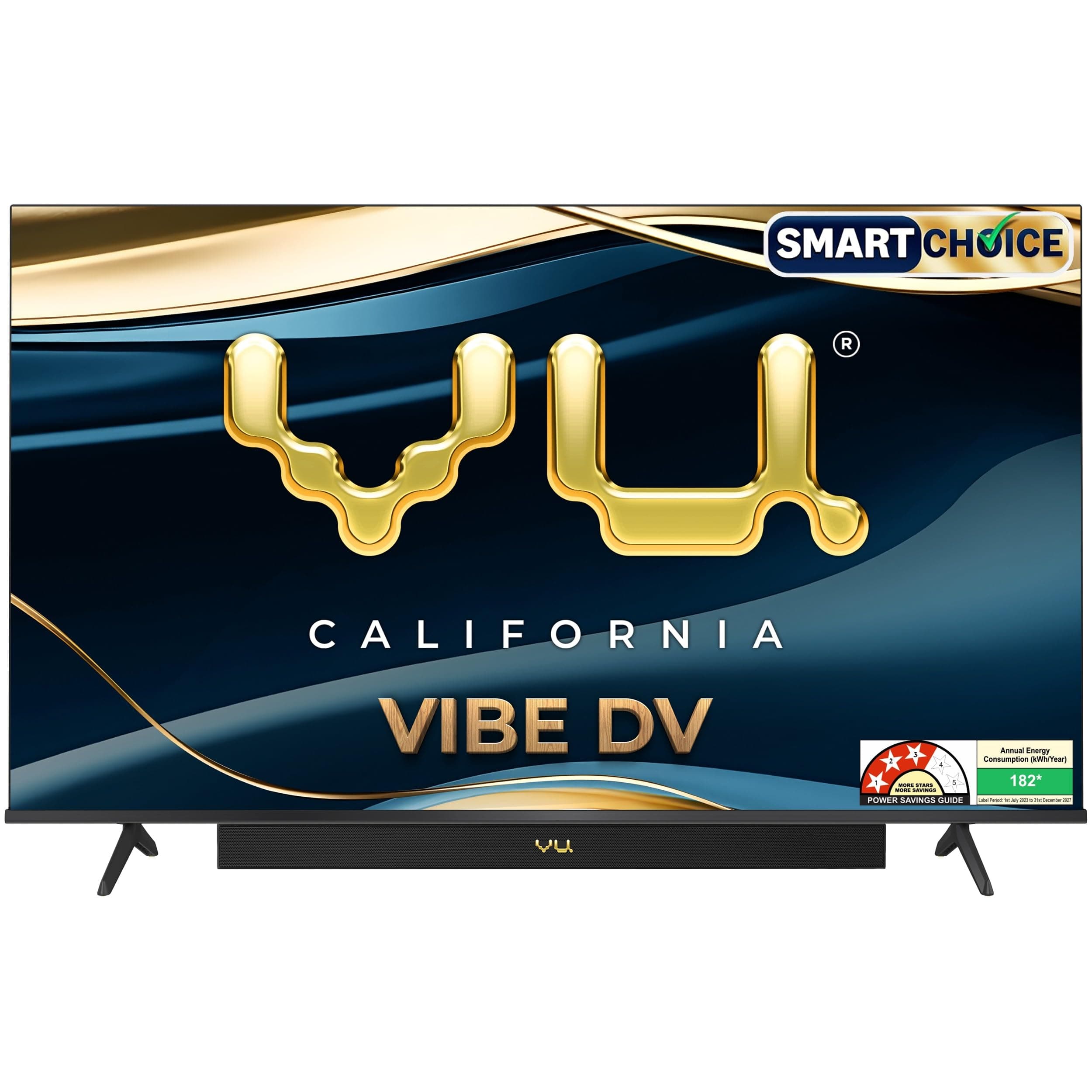 Vu Smartchoice 139cm (55 inches) Vibe Series 4K QLED Smart Google TV 55VIBE-DV