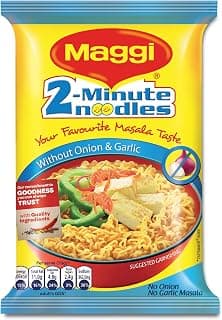 MAGGI 2 Minute Masala Noodles, No Onion No Garlic, 70 Grams