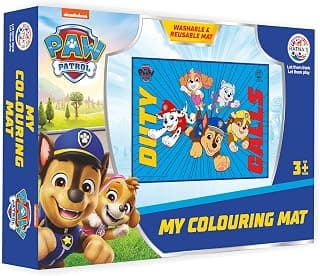 RATNA'S My Colouring Mat Paw Patrol, Washable & Reusable Mat, Size 71cm x 51cm, Colouring Kit for Kids 3+ Years
