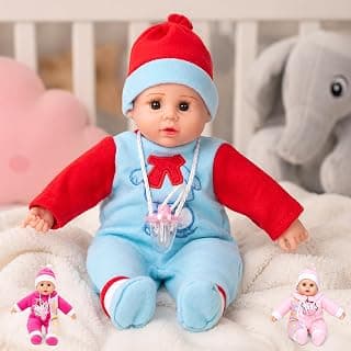 VGRASSP Soft Plush Musical Poem Nipple Baby Toy for Kids with Perfumed Colorful Outfit - Battery Operated Stuffed Baby Doll for Boys and Girls - Birthday Gift - Color & Design As Per Stock