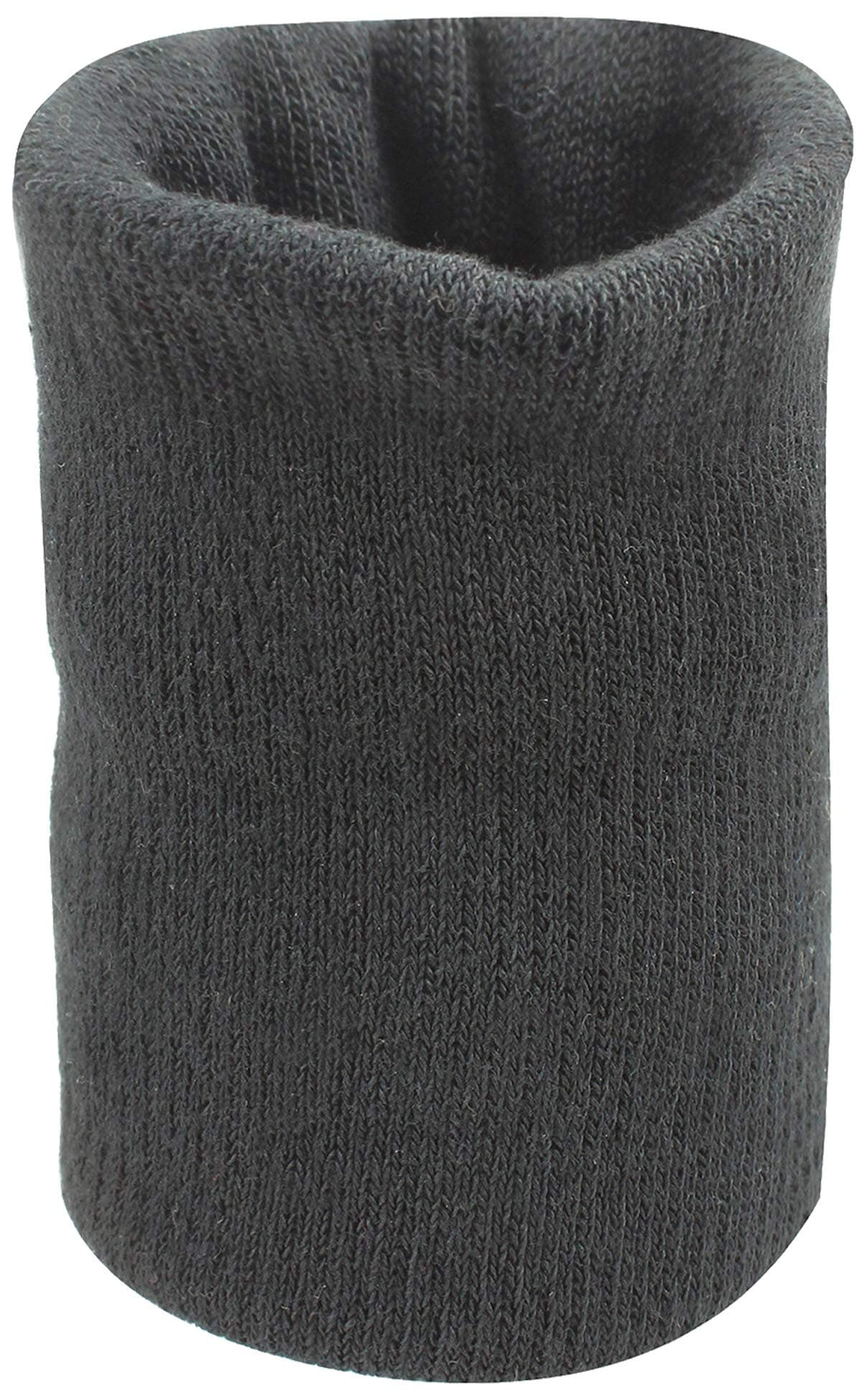 Neska Moda Unisex Black Cotton Wrist Band-MFN-WB25