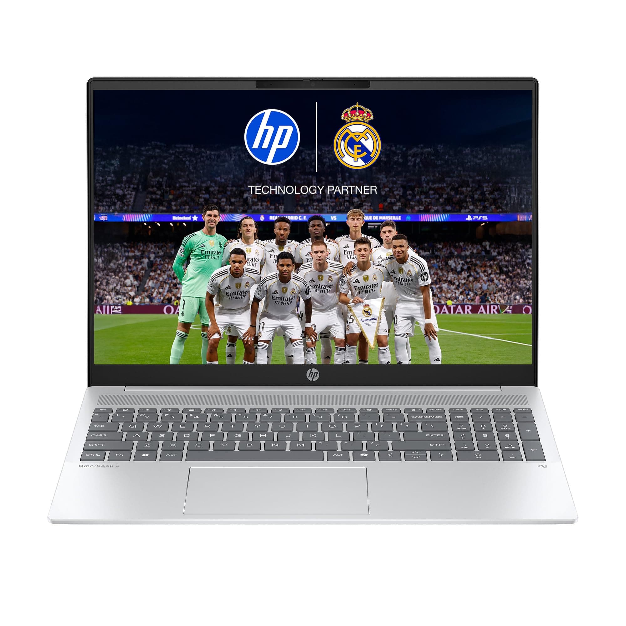 HP Omnibook 5 (Previously Pavilion), AMD Ryzen AI 7 350 (24GB LPDDR5x, 1TB SSD), 2k (1920 x 1200),Touch,16''/40.6cm, Win11, M365* Office24, Silver, 1.79kg, ag1087au, Type-C Charging, AI Laptop