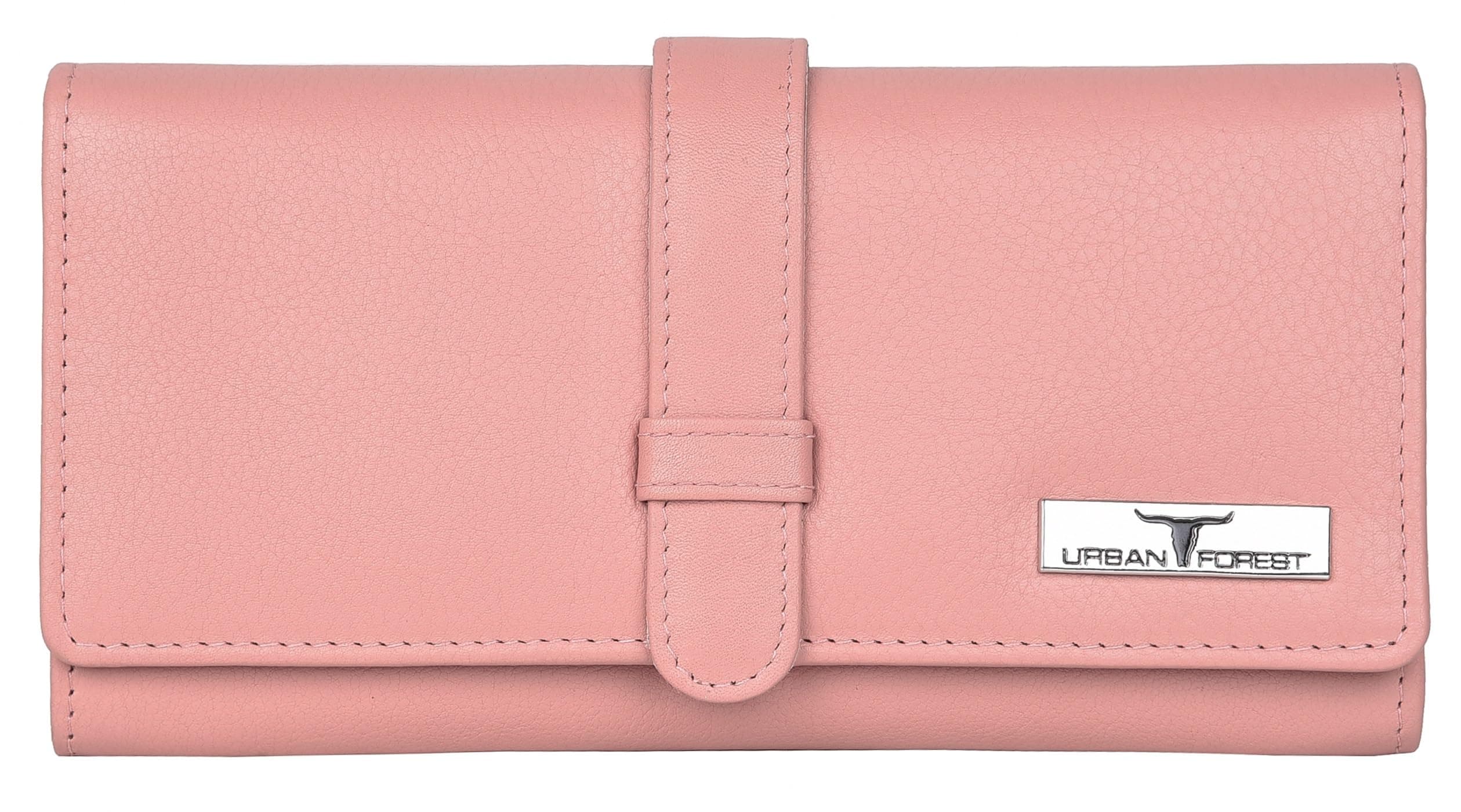 URBAN FOREST Danny Rose Pink Leather Wallet for Women