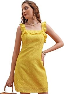 Tokyo Talkies Women's Sleeveless Round Neck Self Design Dresses | Stylish Dresses | Casual Dresses