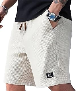 FABRIPPLE Men’s Slim Fit Knitted Short for Summer | Stretchable Fabric | Breathable & Lightweight | Casual Lounge Short with Elastic Waistband & Drawstring