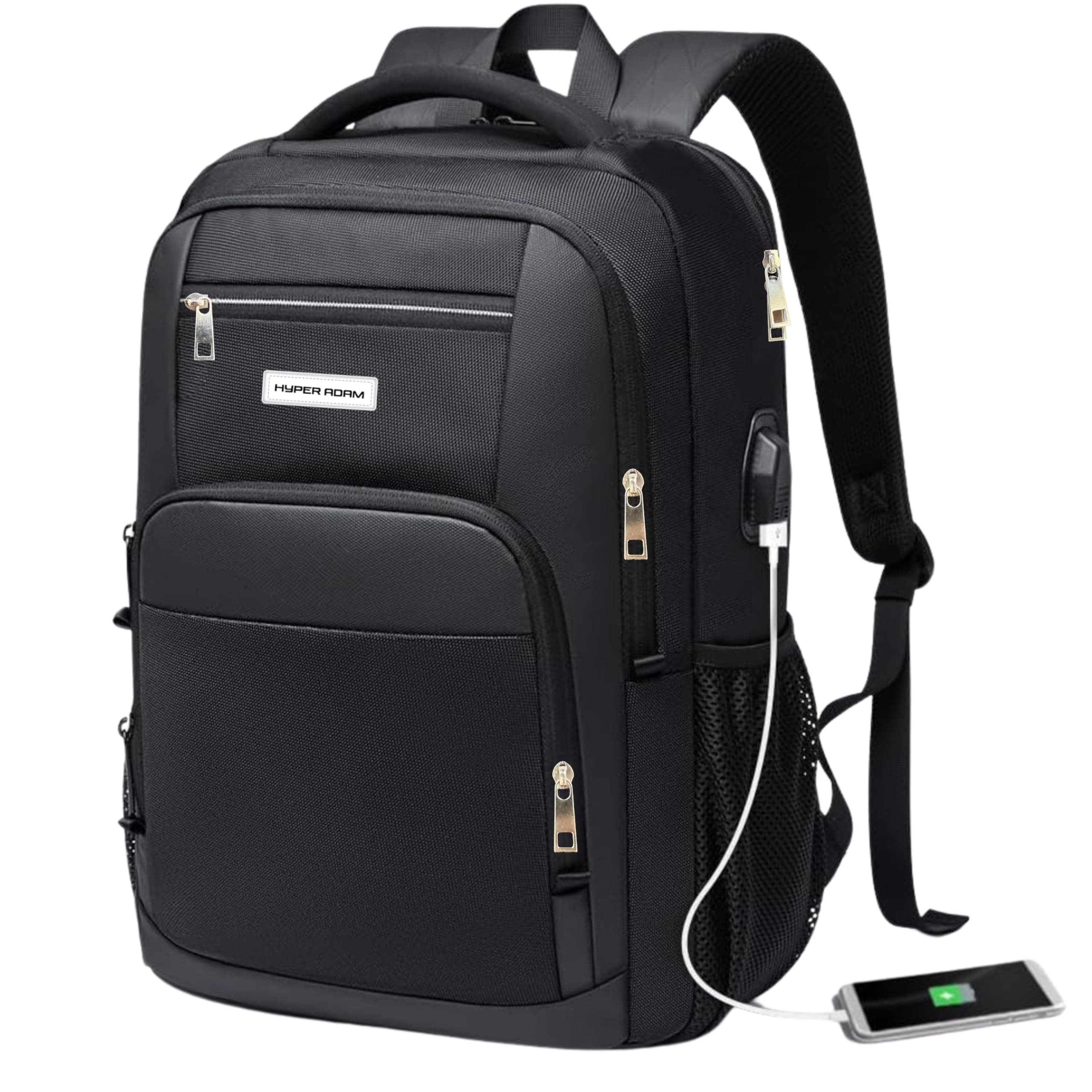 Hyper Adam 16.5 Inch Smart Laptop Backpack Bag With USB Charging Port, Anti Theft Pocket and Accessories Organiser for Men Women Boys Girls Laptop Bag Business Travelling Bag For Men