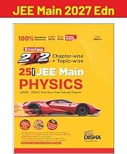 Disha Errorless 202 Physics Chapter-wise & Topic-wise 25 Year JEE Main Previous Year Solved Papers (2026 - 2002) 10th Edn | 100% New Syllabus JEE MAINS PYQ Book with Detailed Solutions | For 2027 Exam