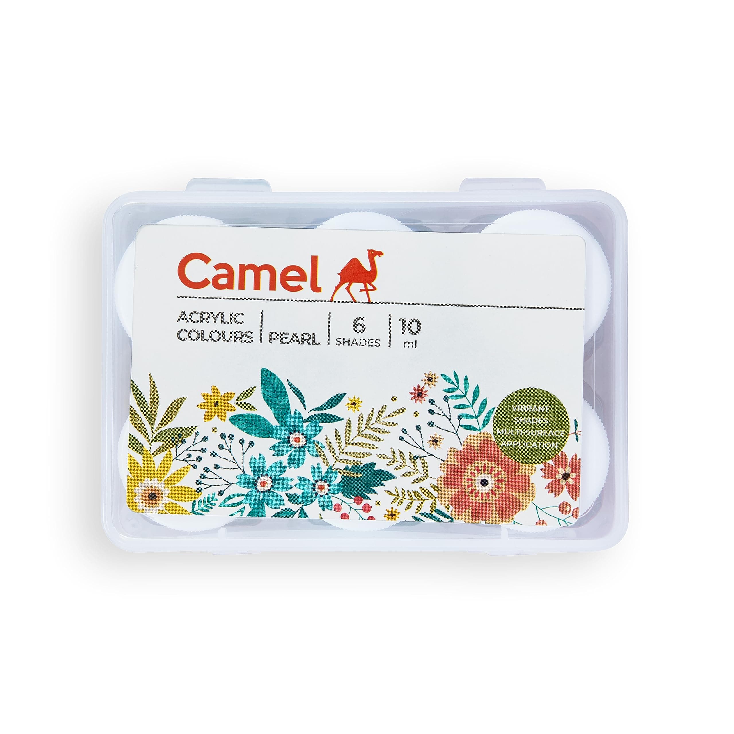 Camel Kokuyo Fabrica Acrylic Pearl Color - 10 ml Each, 6 Shades