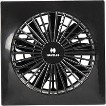 Havells Ventil Air DXZ Neo 150mm Exhaust/Ventilation Fan for Kitchen & Bathroom | Noiseless Ventilation, Sleek Design, Easy to Clean | 2100 RPM Speed | Air Delivery: 250CMH | 2 Year Warranty | Black