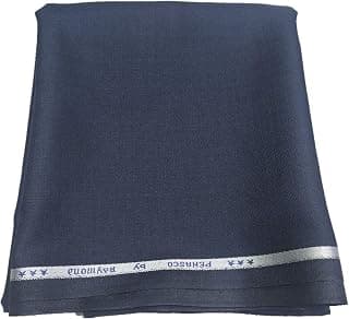 Raymond Men's Viscose 3 m Unstitched Suit Fabric (Navy Blue, Free Size)