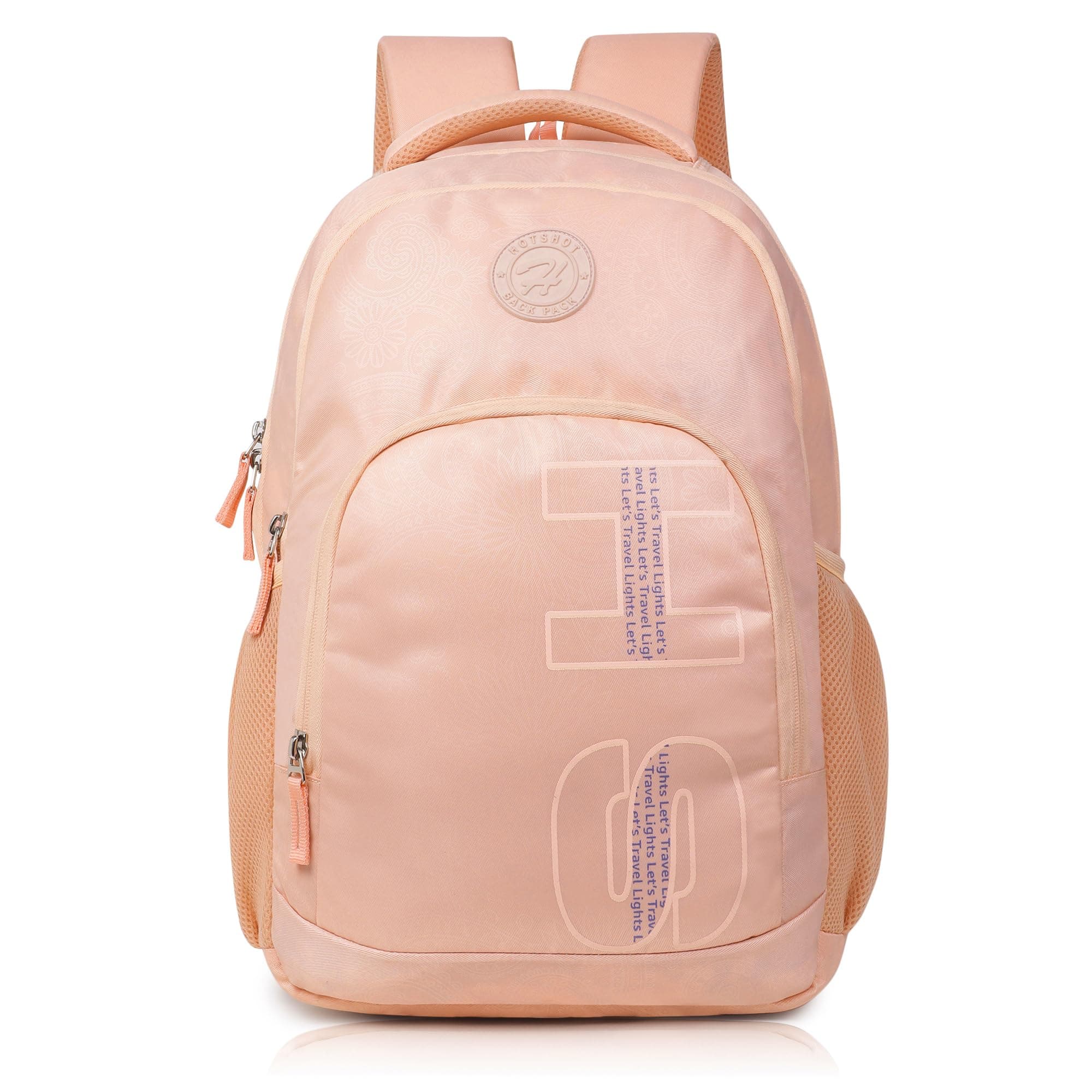 HOT SHOT Medium 30 L Laptop Backpack HOTSHOT BAGS|PAISLEY_1400|15.6 INCH|OFFICE BAG|COLLEGE BACKPACK|SCHOOL BAG| (BLACK)