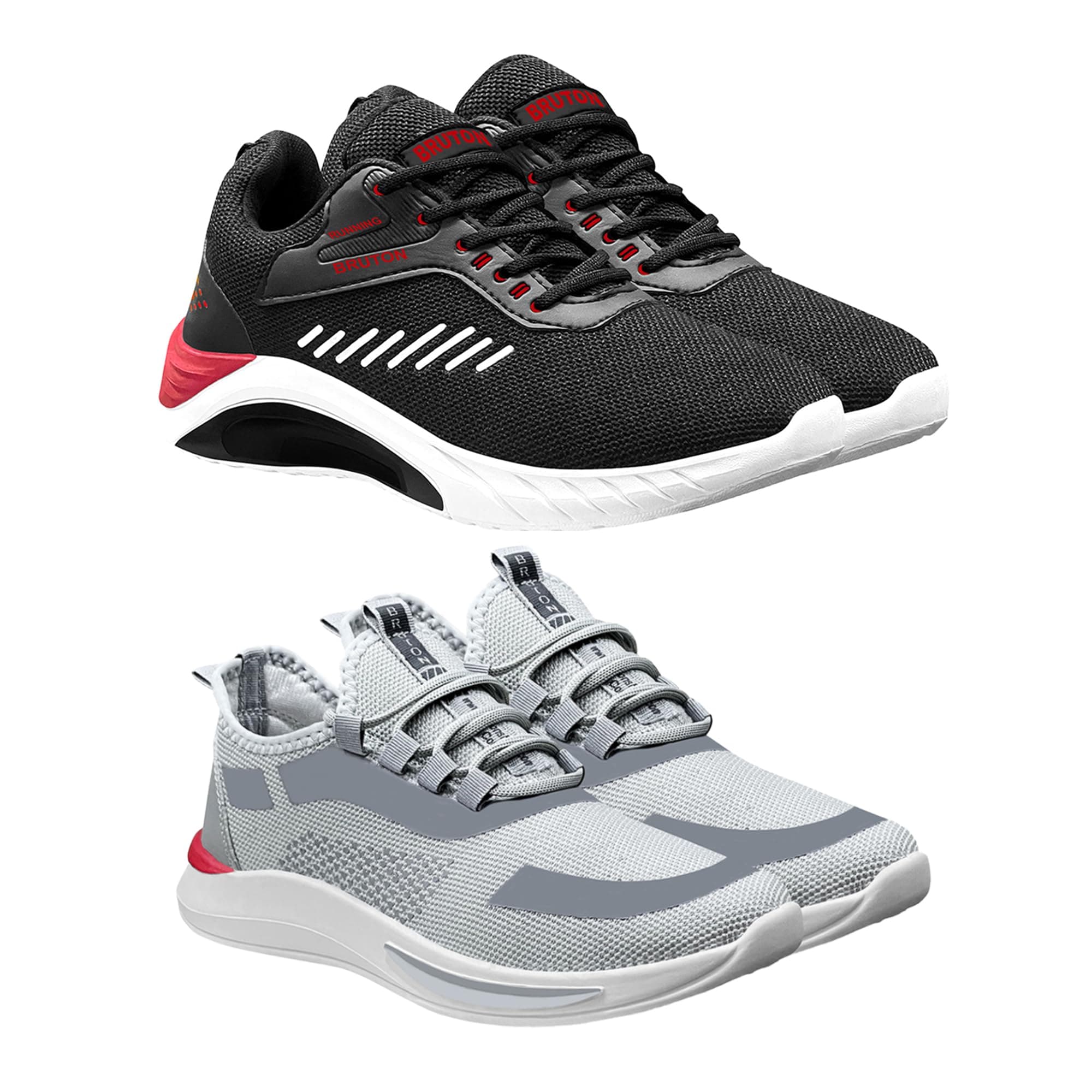 BRUTON Combo Pack of 2 Sport Running Shoes