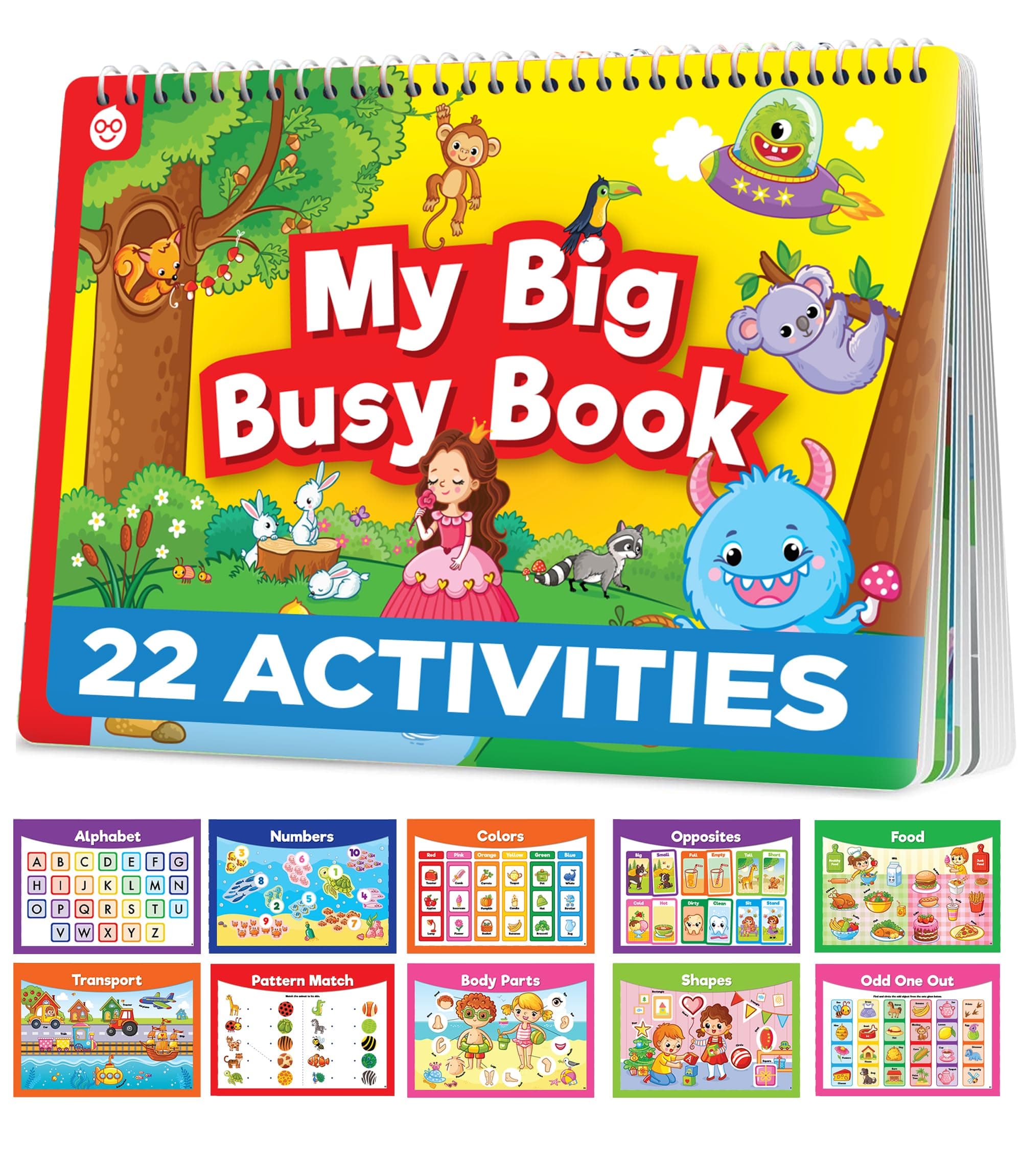 EINSTEIN BOX My Big Busy Binder Book for Toddlers 1-3| Toys & Gifts for Kids Aged 1, 2, 3 & Above | Kids Montessori Toys for 2-5 Year | Quiet Book for Toddlers