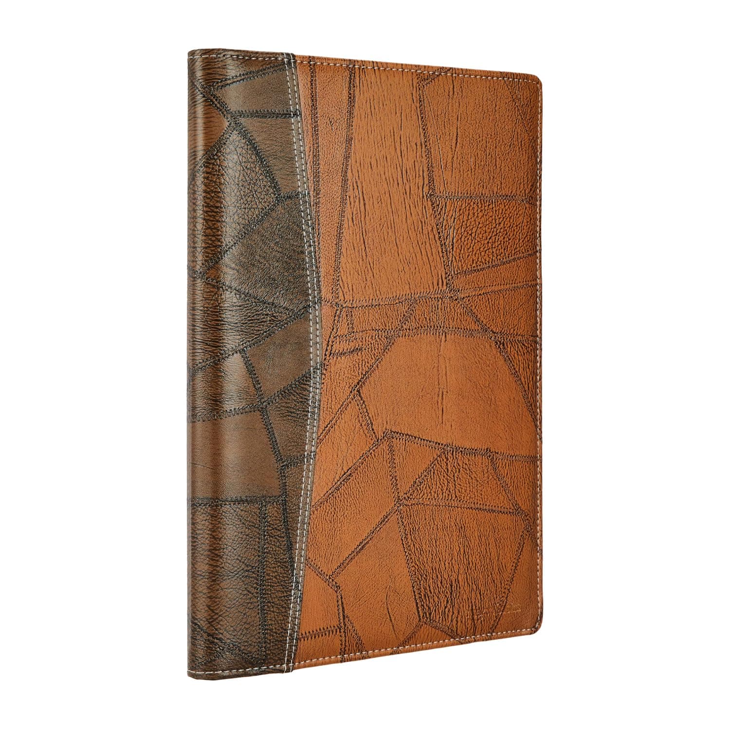 Amazon Basics Leatherette Document Files with 40 Leaf | Water Resistant | Durable | File Folders | Certificate Holder | B4, Grey Brown