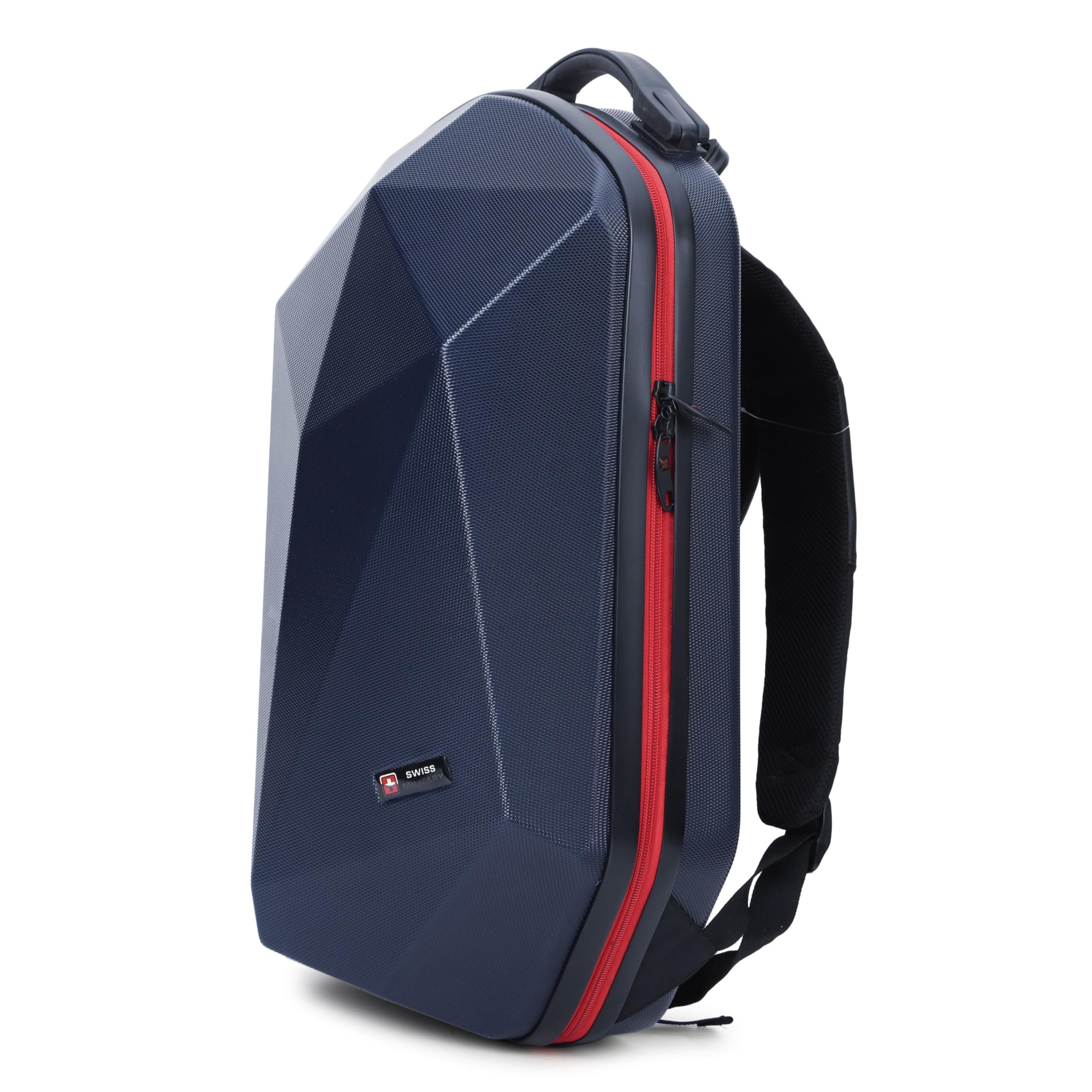 SWISS MILITARY Hard Shell Backpack for Men Women, Alien Series ABS Hardshell, Travel Laptop Bag Fits Up to 15.6 Inch, Stylish Office College School Backpack, Durable & Lightweight