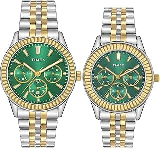 TIMEX Analog Watch for Unisex with Round Dial & Water Resistant Unisex Wrist Watches