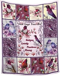 Bird Flannel Throw Blanket Super Soft Cozy Plush Blankets for Couch Bed Lightweight and Durable Suitable for All Seasons 40"x50"for Kids/Child