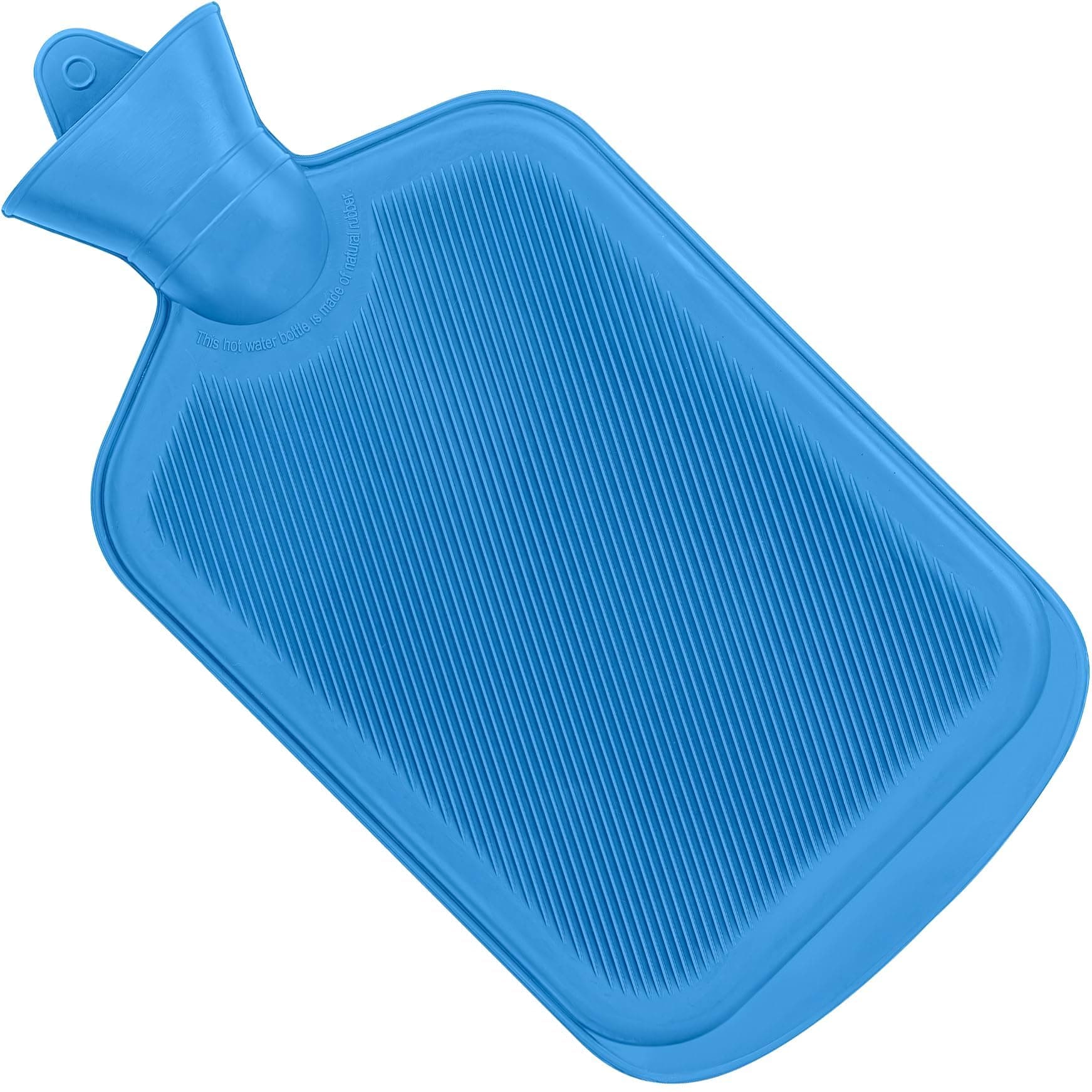 SteadMax 2L Hot Water Bag for Cramps and Sore Muscles, Blue (1 Pack)