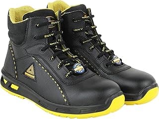 Liberty Warrior Envy Earth Safety Boots for Men, Ankle Boot, Genuine Leather, Steel Toe, Yellow/