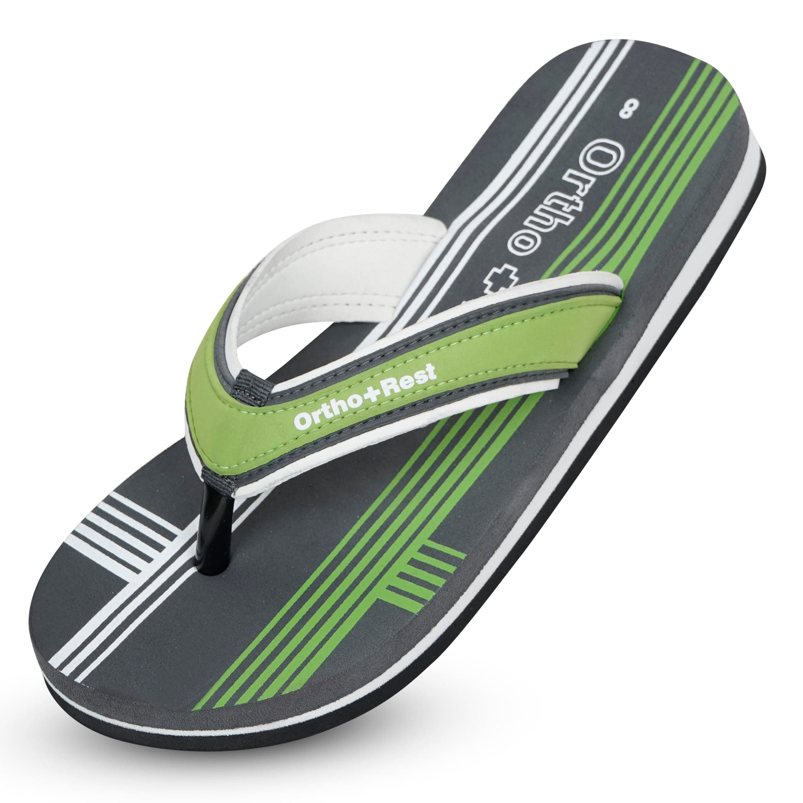 Ortho + Rest Men's Orthopedic Flip Flops, Extra Soft Cushioned Footbed | Arch Support, Anti Skid Daily Wear Comfor Doctor Diabetic Slippers for Men & Boy's, Home, Office & Outdoor Chappal