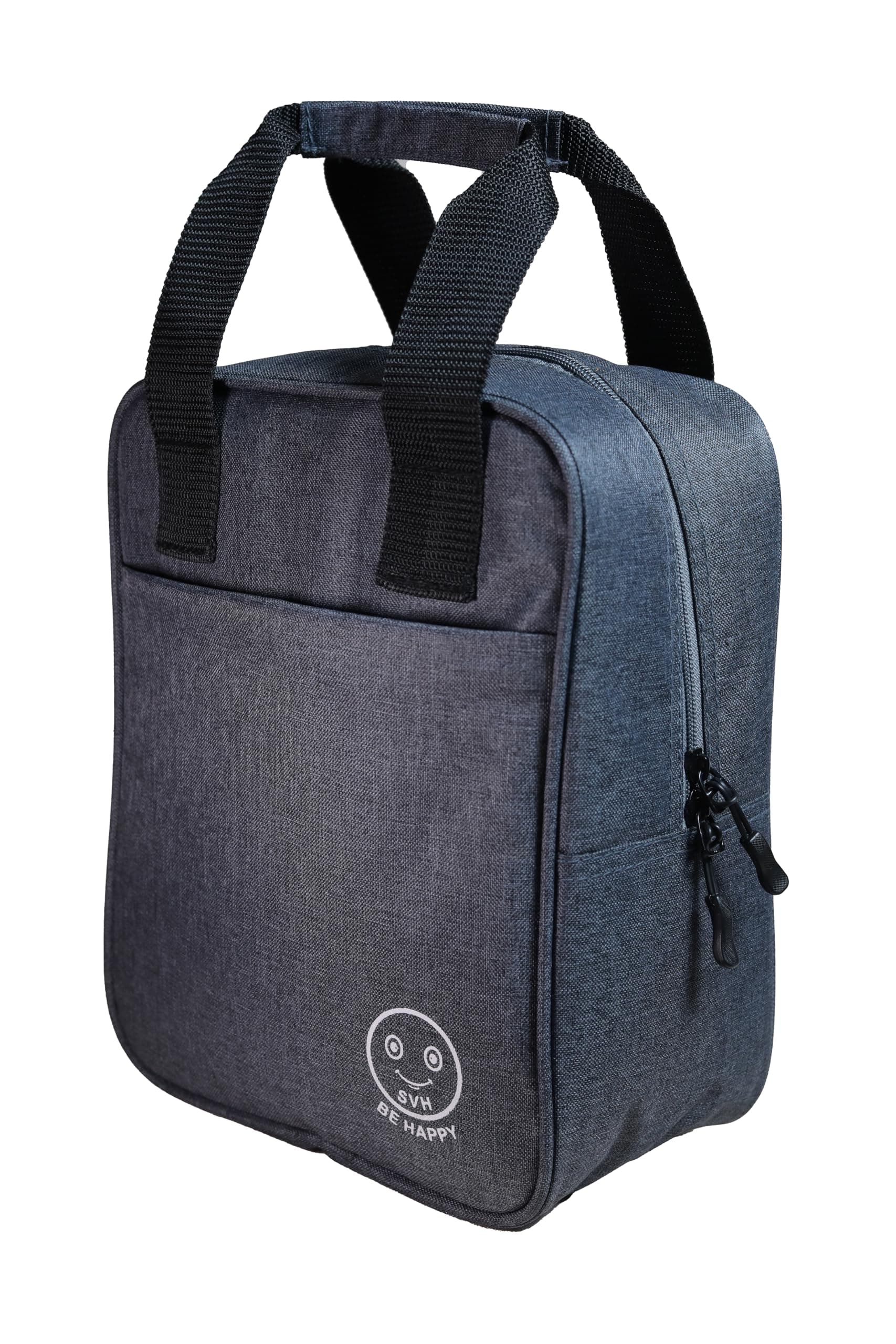 SVH Cotton Travel Lunch/Tiffin/Storage Bag for Office, College & School (Grey 02), 0.5 litres