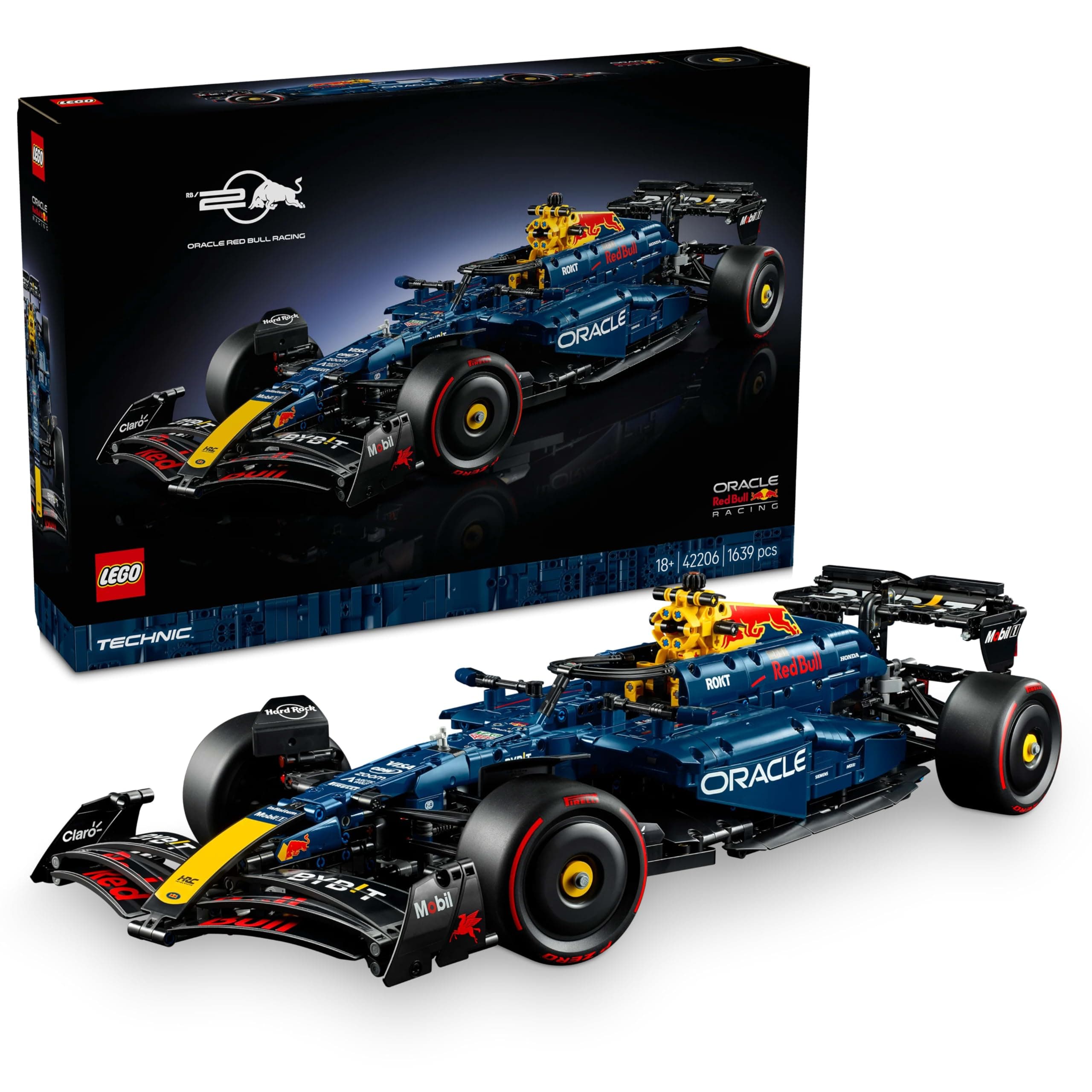 LEGO Technic Oracle Red Bull Racing RB20 F1 Car Model Kit for Adults, Build Your Own Vehicle 42206