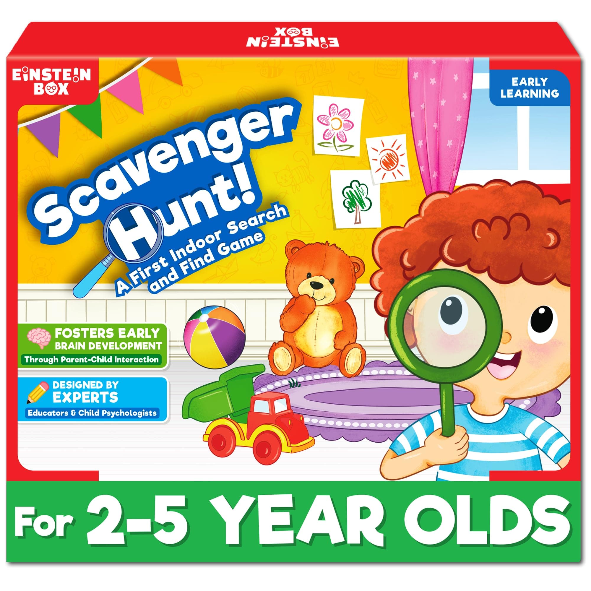 EINSTEIN BOX Scavenger Hunt Game 2-5 Years Old | Toys & Gifts for Boys & Girls Ages 2-5 Years| Games | Birthday Gifts Ideas | Learning & Education Toys|