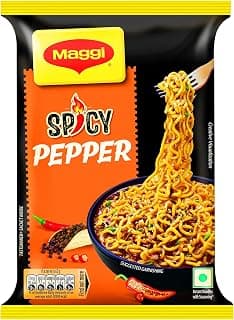 MAGGI Spicy Pepper Noodles | Yummy PEPPER Meets MAGGI Noodles | Instant & Easy-to-Cook Snack | 62g