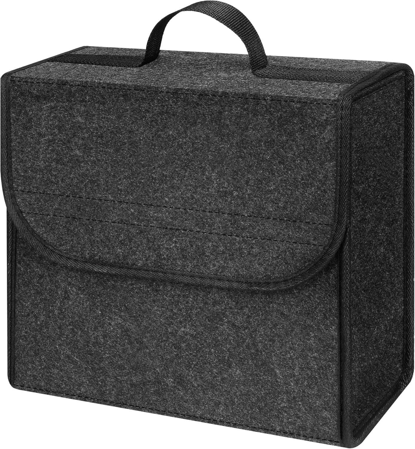 JVCV® Car Trunk Boot Organizer, Car Storage and Organizer Anti Slip Car Accessories Organizer for Car, Suv, Sedan, Truck, Minivan Anti Slip Bottom (Small).