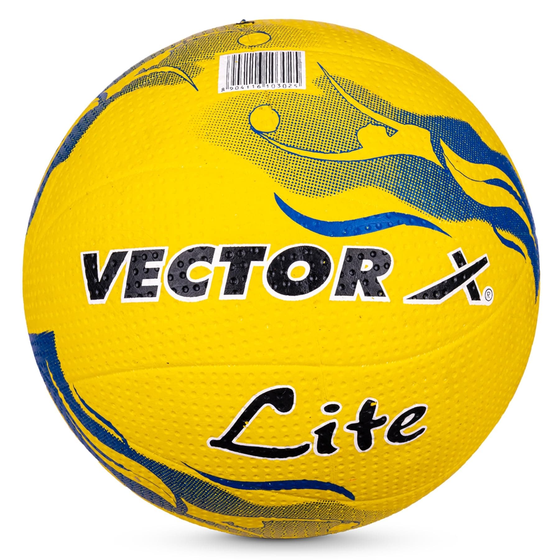 Vector X Lite Rubber Moulded Indoor/Outdoor Volleyball with Butyl Bladder, Yellow, Size: 4 (Suitable for Practice/Match/Beach) + Free Air Needle