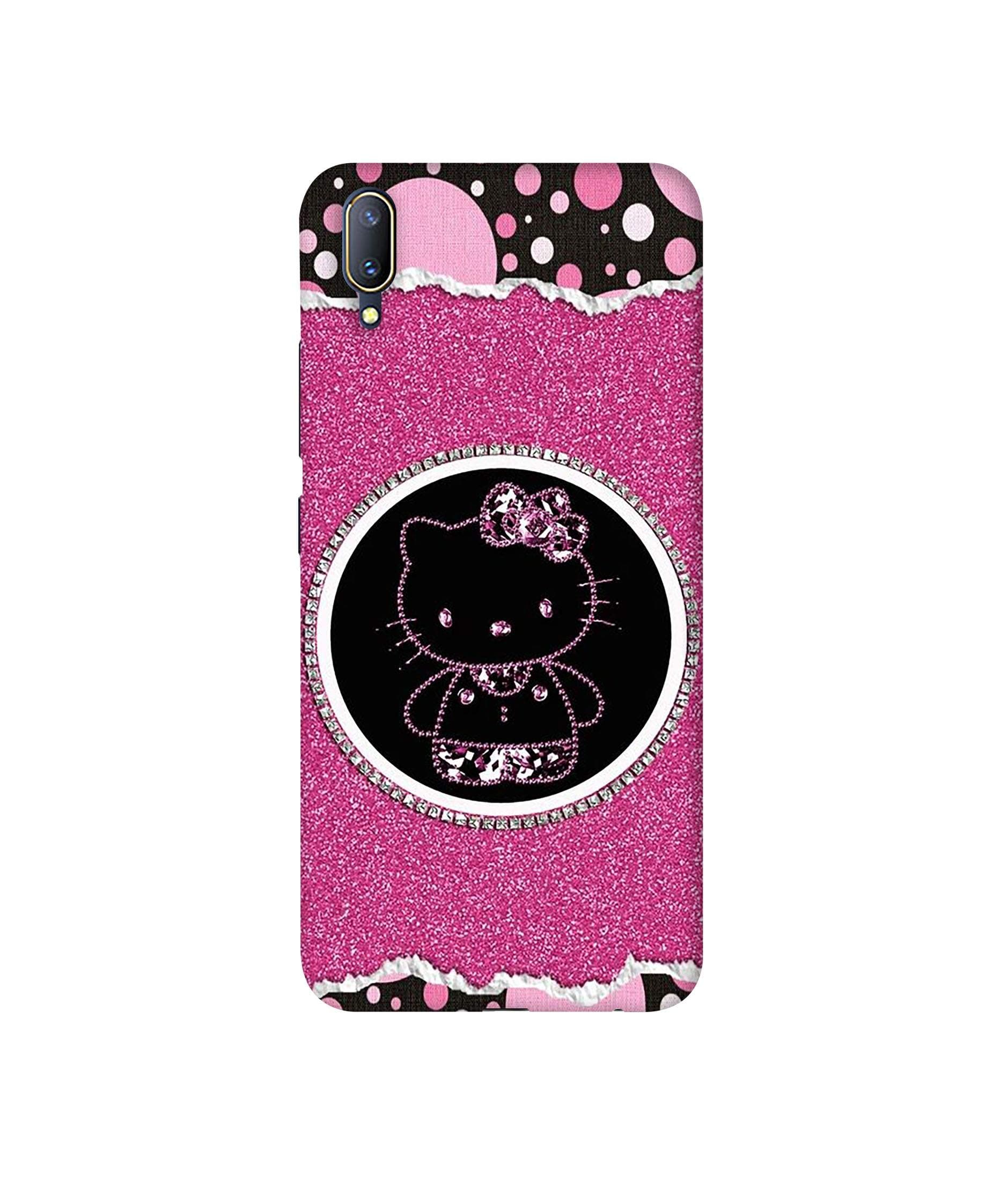 Amazon Brand - Solimo Designer Kitty with Glitter 3D Printed Hard Back Case Mobile Cover for Vivo V11 Pro