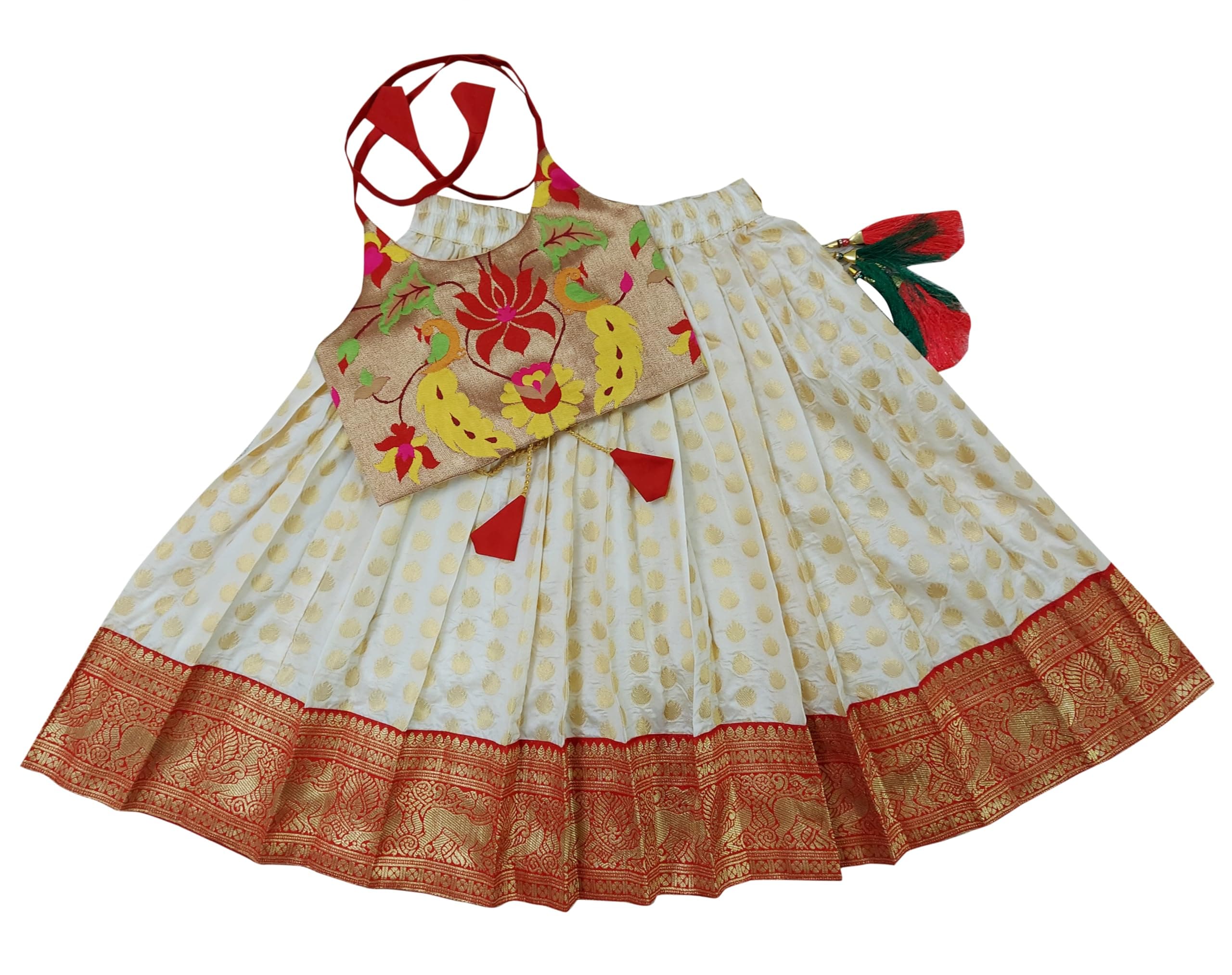 COMRATE Baby Girl's Readymade Lehenga Choli For Kids