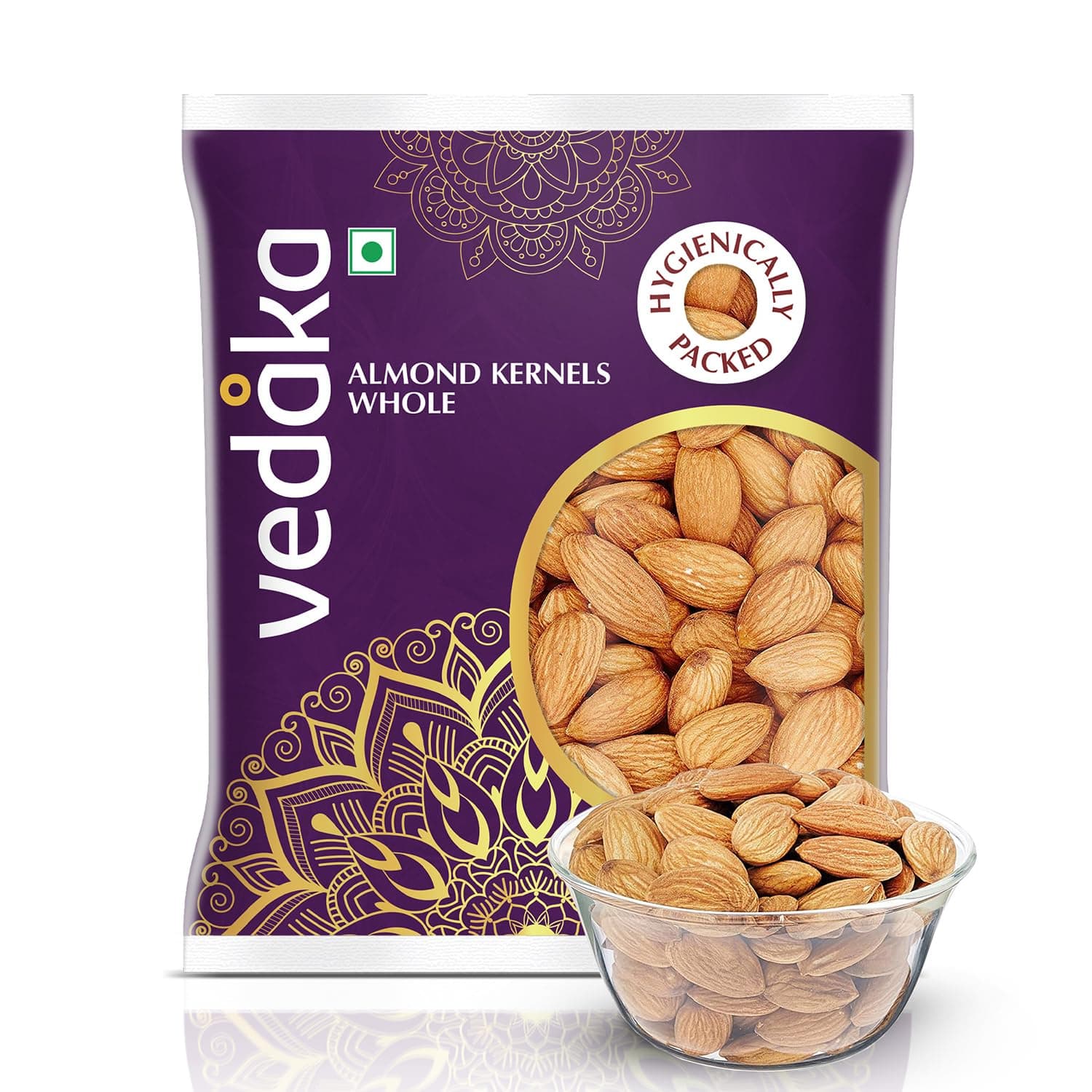 Amazon Brand - Vedaka Whole California Almonds | Premium Badam | High in Fiber | Hygienically Packed | 100 g