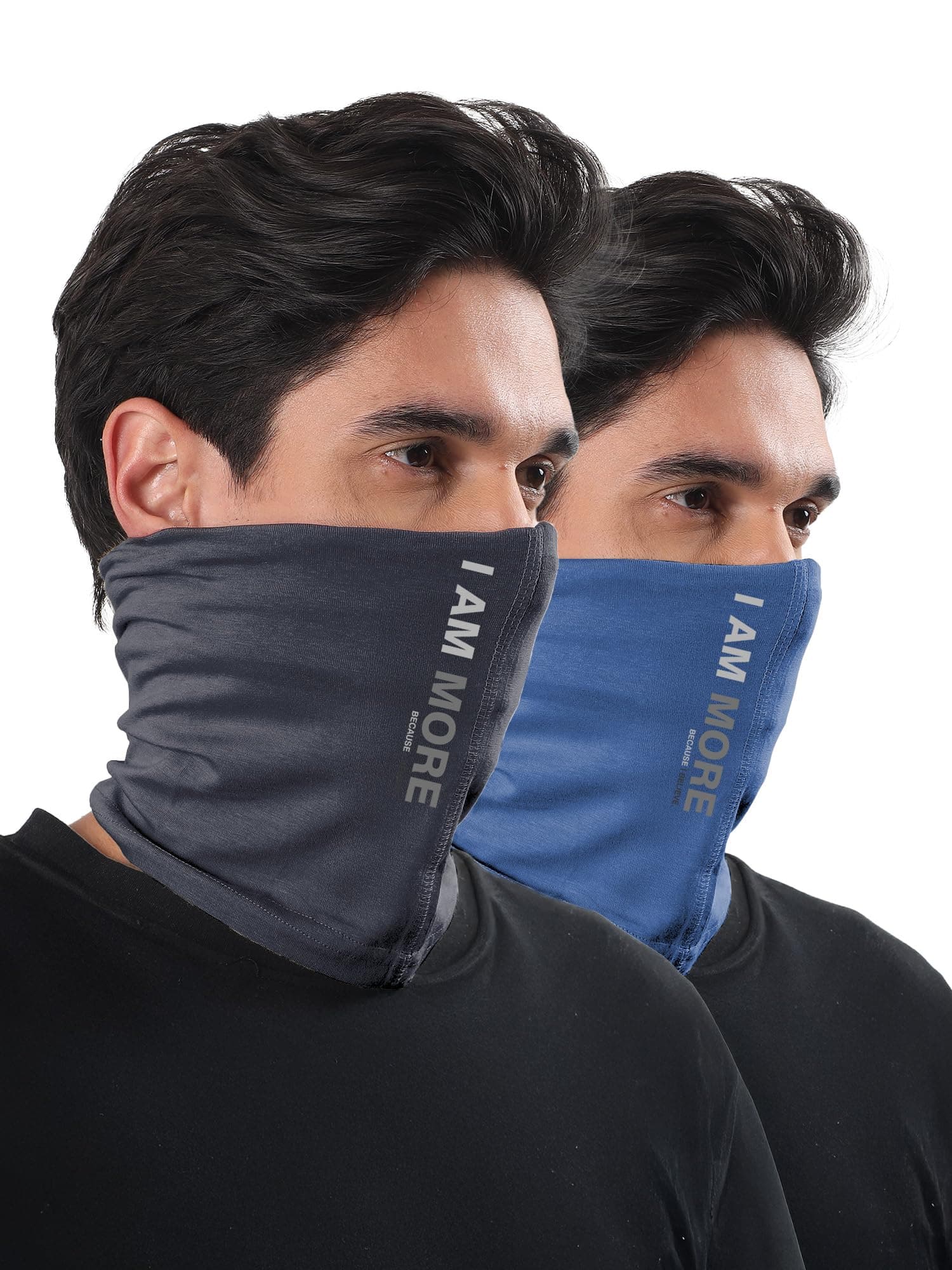 Freecultr Unisex Bamboo Bandana, Anti Microbial Super Soft & Comfort Fit, Breathable Multipurpose Headband, Face Mask for Dust Protection D2 Printed-100% Try On Guarantee - Made in India