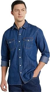 Symbol Premium Men's Casual Cotton Denim Shirt | Regular Fit | Available in Plus Sizes