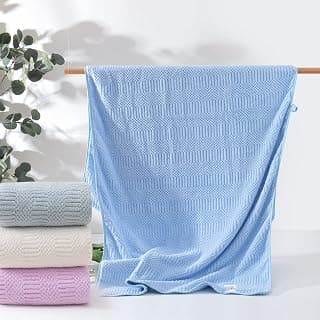 The Better Home Microfiber Bath Towel for Bath | Soft, Lightweight, Absorbent and Quick Drying Bath Towel for Men & Women | 140cm X 70cm (Pack of 1, Blue)