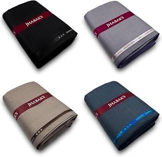 JHABAK'S Unstitched Viscose Rayon Trouser Fabric for Men - Length: 1.30 m/Width: 58 inches