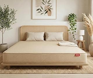 Kurlon Dual Mattress | Single Size 72x30x4 Inches | Medium Soft & Firm Dual Side Comfort | Soft Knitted Fabric Cover | Ideal for Couples and Guests | Reversible Two-Sided Comfort | 10 Years Warranty