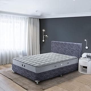 peps Spine Guard Flexi 6 Inch Orthopedic Bonnell Spring Mattress | Memory Foam with Marvelous Middle Technology | Grid Quilt Comfort for Back Support | Queen Size (75X60 Inches) | 10-Year Warranty