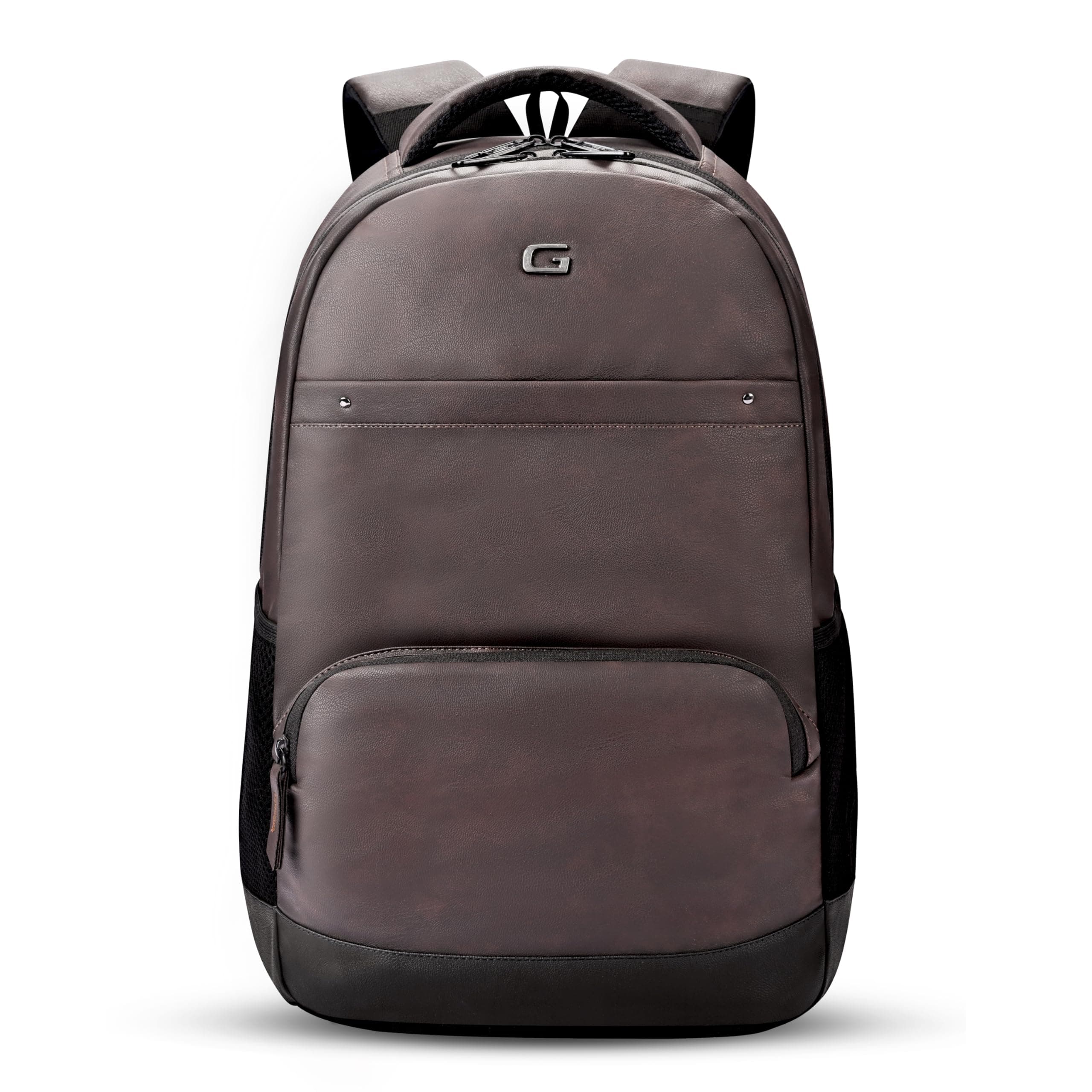 Gear Vintage2 Anti Theft Faux Leather 28 Ltrs Brown Laptop Backpack (LBPVG2LTH0201)