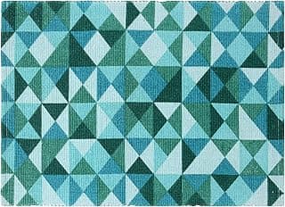 Saral Home Turquoise Cotton Multiuse Rugs - 50X80 CM