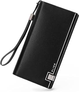 Elios Black Synthetic Women's Card Holder (EL-CK-138)